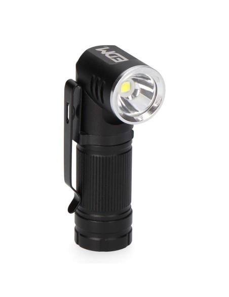 Linterna mini led 8w 450 lm. cuerpo aluminio, cabezal direccionable. recargable