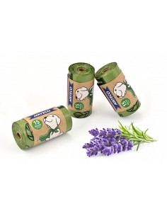 Rollo de 15 bolsas higienicas aroma lavanda 2