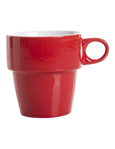 Juego de 6 tazas con soporte colores surtidos