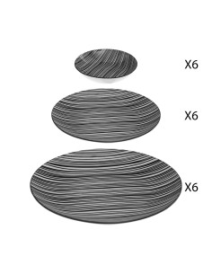 Vajilla 18 piezas modelo bohemia zèbre