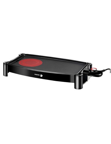 Plancha antiadherente 2200 w con hot zone fagor 54 x 27 x 9 cm