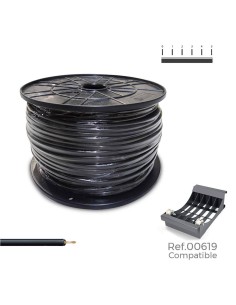 Cablecillo h07v-k 1,50 mm² negro,1000 m. (bobina grande)