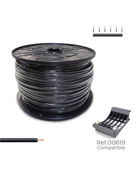 Cablecillo h07v-k 1,50 mm² negro,1000 m. (bobina grande)