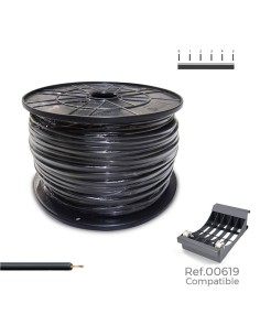 Cablecillo h07v-k 2,50 mm² negro, 800 m. (bobina grande)