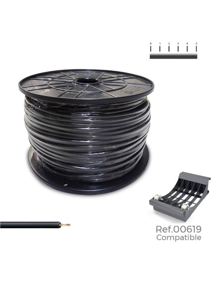 Cablecillo h07v-k 2,50 mm² negro, 800 m. (bobina grande)