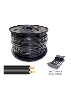 Cable paralelo 48v 2 x 0,75 mm² negro 1000 m (bobina grande)