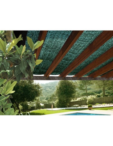 Rollo de malla sombreadora. color verde 70% 3x4m