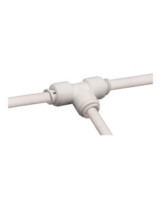 Adaptador "t" de distribución automática 1/4" vivo verde 2