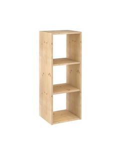 Estanteria modular 3 cubos dinamic pino macizo 107 x 36,2 x 34 cm
