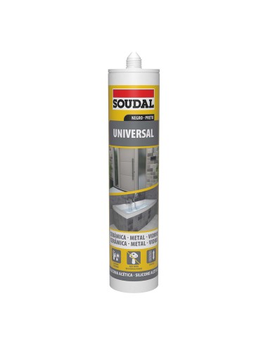 Silicona universal negra 280 ml