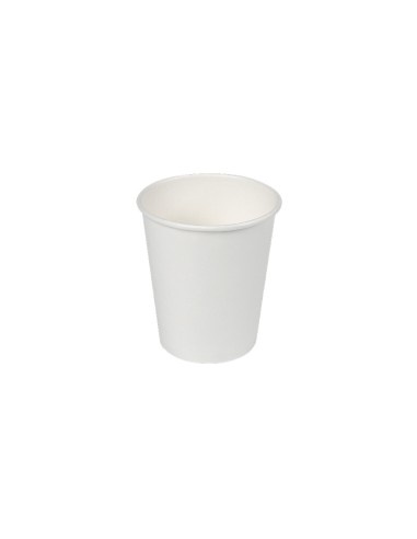 Pack con 30 unid. vasos de cartón blancos 120cc best products green