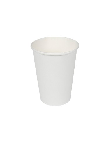 Pack con 12 unid. vasos de cartón blancos 330cc best products green