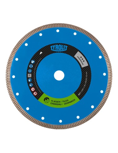 Disco diamantado continua 1a1r ø115x1,2x22,23 dct. tyrolit