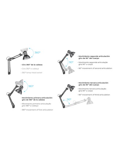 Flexo (arquitecto) modelo melbourne con mordaza...