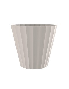 Maceta de inyeccion doric color crudo ø26x23cm