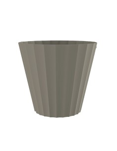 Maceta de inyeccion doric color taupe ø26x23cm