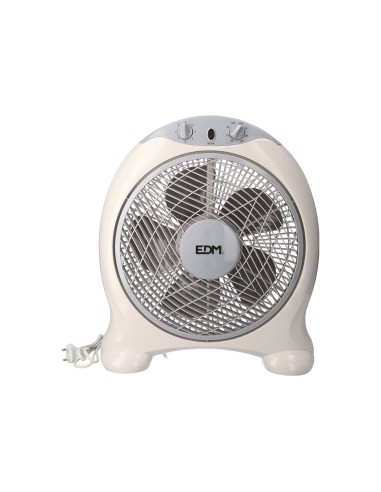 Ventilador box fan, blanco/gris, potencia 45 w, aspas ø30,5 cm 38,5 x 13 x 46 cm
