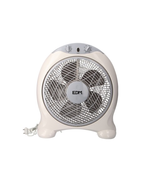 Ventilador box fan, blanco/gris, potencia 45 w, aspas ø30,5 cm 38,5 x 13 x 46 cm