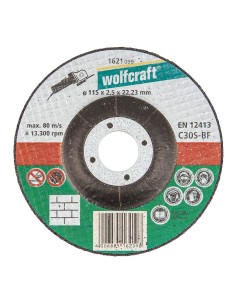 Disco corte para piedra ø115x2,5x22,23mm. 1621099 wolfcraft