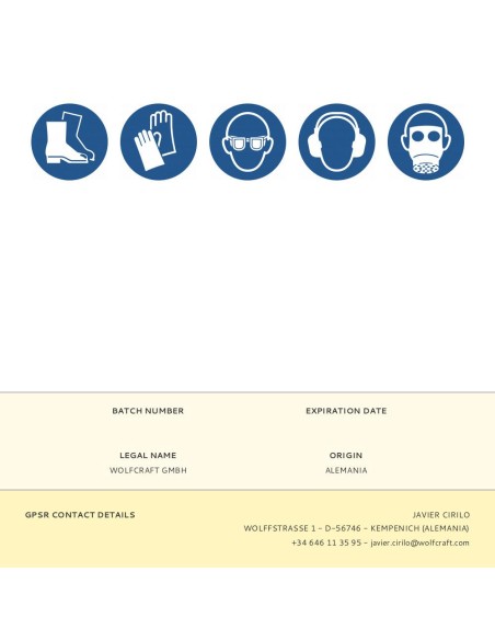 Disco corte para piedra ø115x2,5x22,23mm. 1621099 wolfcraft