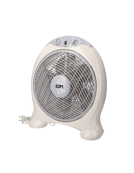 Ventilador box fan, blanco/gris, potencia 45 w, aspas ø30,5 cm 38,5 x 13 x 46 cm