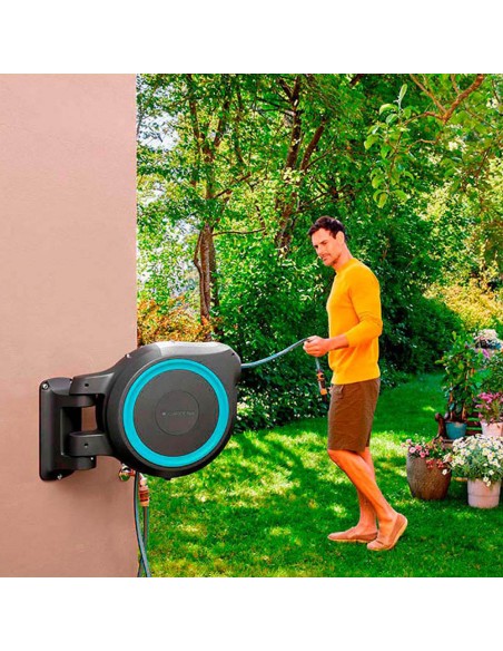 Portamangueras automatico rollup 25 m