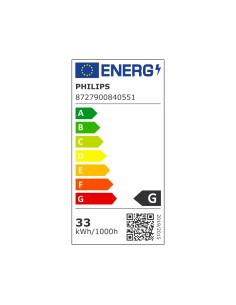 Tubo fluorescente circular 32w ø30cm trifosforo 6500k luz fria philips 2