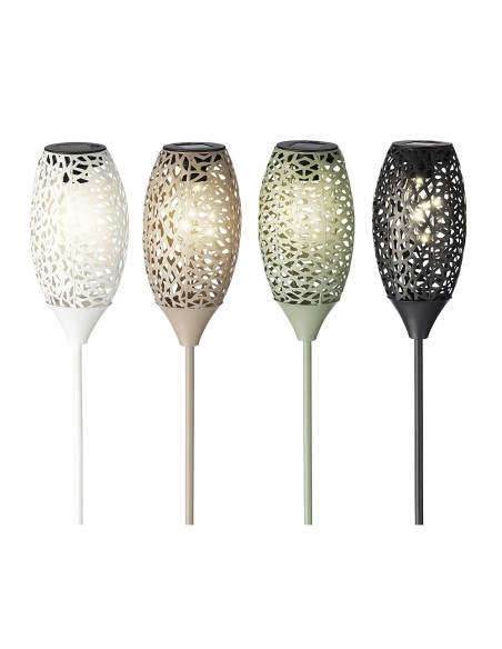 Antorcha solar led blanco calido ø11x94cm 5 leds colores/modelos surtidos