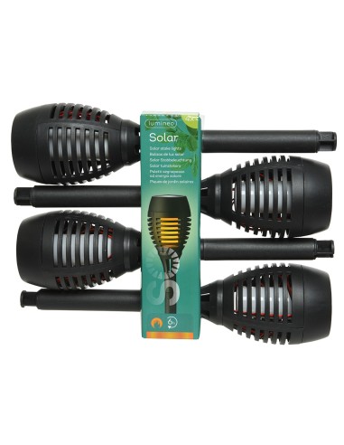 Estaca solares efecto llama ø7,5 x 27cm...