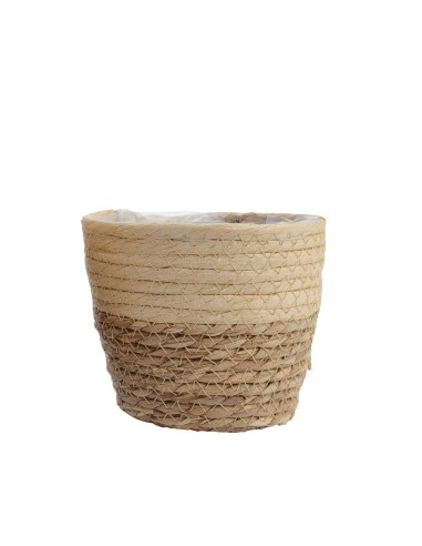 Conjunto de 3 cestos de yute ø20x17cm