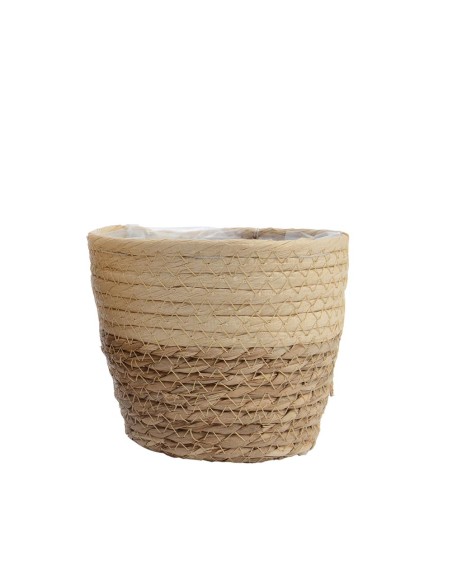 Conjunto de 3 cestos de yute ø20x17cm