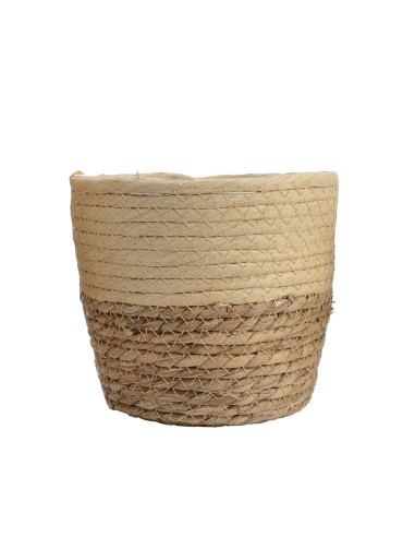 Conjunto de 3 cestos de yute ø20x17cm