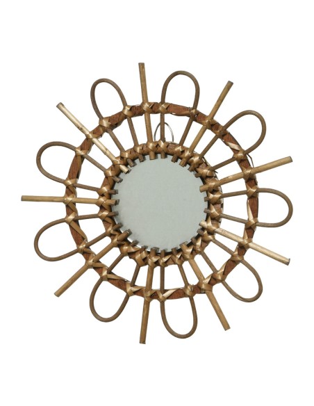 Espejo de mimbre ø40x2,5cm colores / modelos surtidos