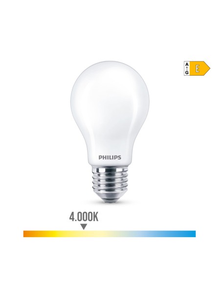 Bombilla standard led e27 8,5 w 1055 lm 4000 k luz dia ø6 x 10,4 cm