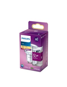 Bombilla gu10 led 4,6 w 390 lm 2700 k luz calida ø5 x 5,4 cm 2