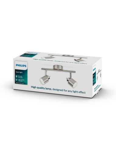 Foco 2 elementos meranti gu10 (bombilla no...