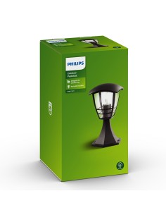 Aplique exterior creek e27 60 w sin bombilla, color negro, pedestal 2