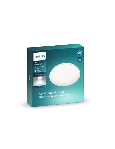Plafón led circular moire 10 w 4000 k 1100 lm ø25 x 6,8 cm