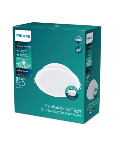 Downlight led empotrable modelo meson 5,5w 550...