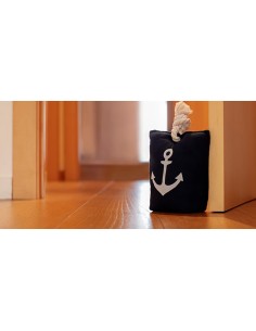 Tope textil sujetapuertas 1kg marino azul. inofix 2