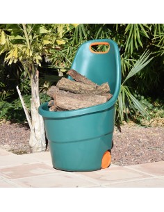 Carro de jardin 48l 52,5x52x96cm color verde 2