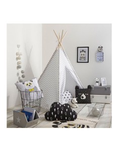 Tipi gris con funda de almacenaje 160x120x120cm 2