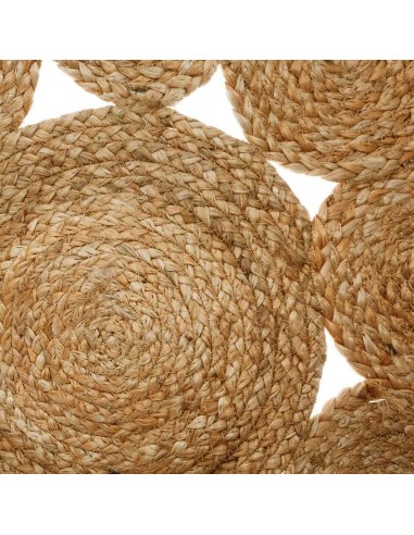 Alfombra calada de yute ø80cm