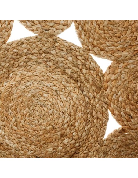 Alfombra calada de yute ø80cm
