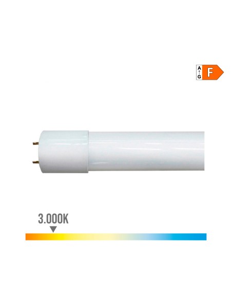 Tubo led t8 9 w 850 lm 3000 k luz cálida (eq.18w) ø2,6 x 60 cm