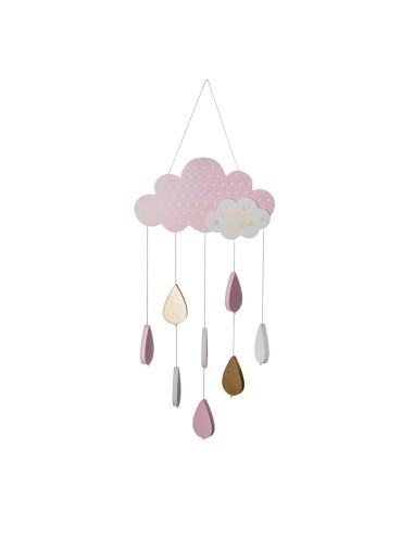 Movil infantil modelo nube color rosa