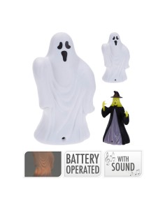 Linterna halloween 14cm con led y sonido modelos surtidos