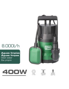 Bomba de drenaje aguas limpias 400 w 2