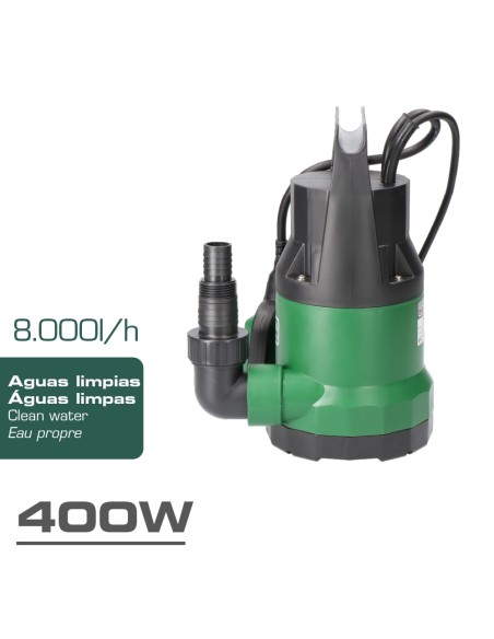 Bomba de drenaje aguas limpias 400 w