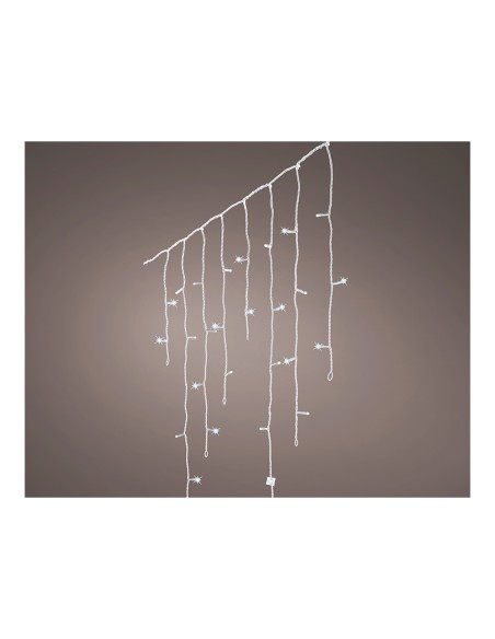 Cortina led icicle lights parpadeante 5,8m 240 leds luz fria